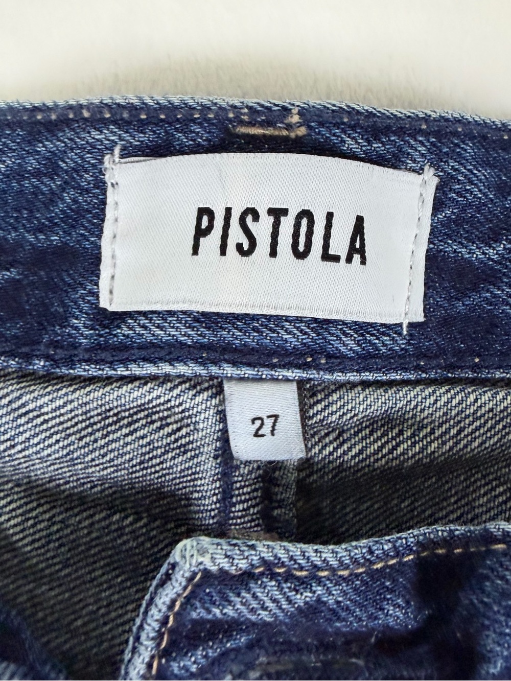pistola Lexi mid rise bowed straight Jeans - Picture 2 of 8